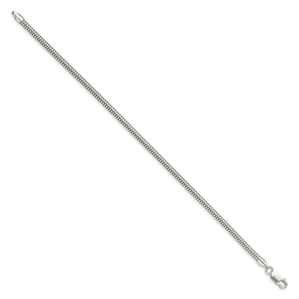Sterling Silver 3mm Round Snake Chain