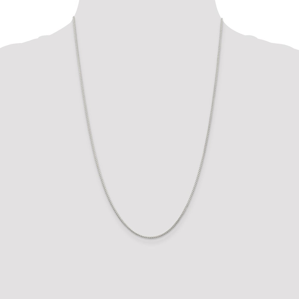 Sterling Silver 1.25mm Round Spiga Chain