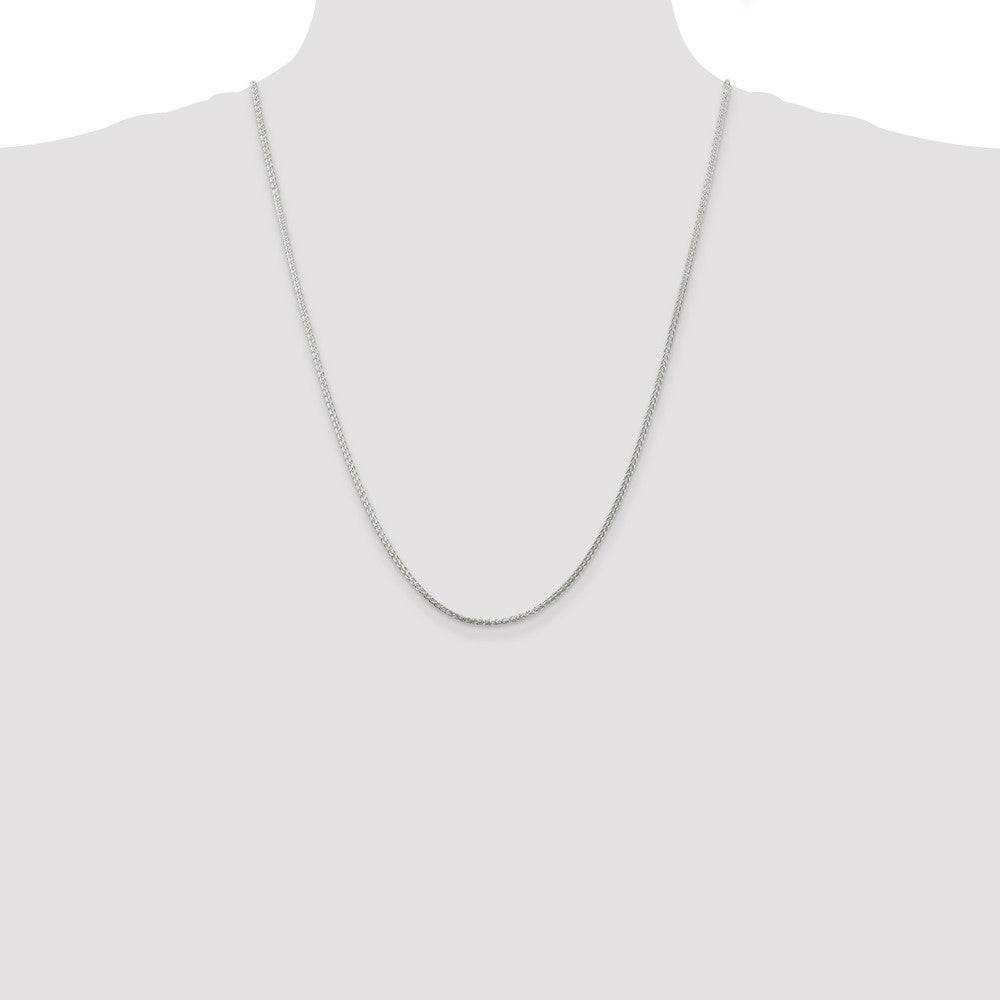 Sterling Silver 1.75mm Round Spiga Chain