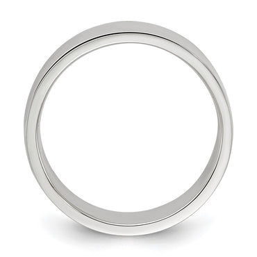 Sterling Silver 6mm Flat Size 8 Band