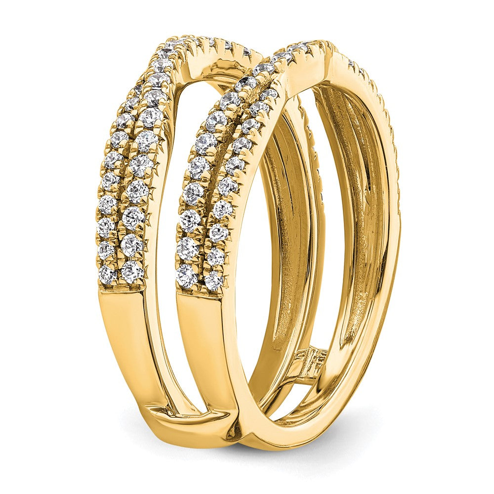 14k 5/8ct Lab Grown Diamond VS+ F+ Complete Ring Guard