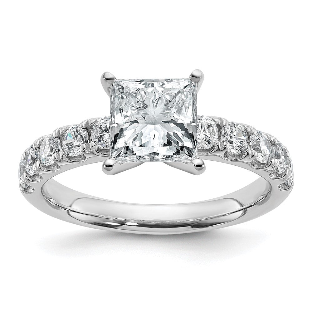14K WG 5ct Princess VS DEF IGI Cert Lab Grown Dia Solitaire Ring