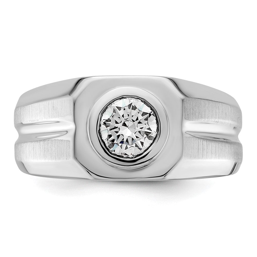 IBGoodman 14kw 1ct Lab Grown Diamond VS+ F+ Round Comp Men's Ring