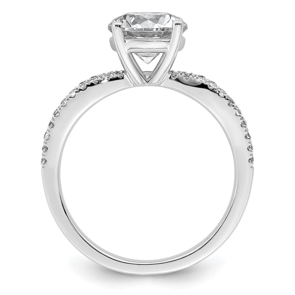 14kw 2ct Cert Lab Grown Diamond VS+ F+ Round Complete Eng Ring
