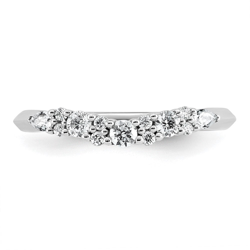 14kw 1/3ct Lab Grown Diamond VS+ F+ Complete Wedding Band