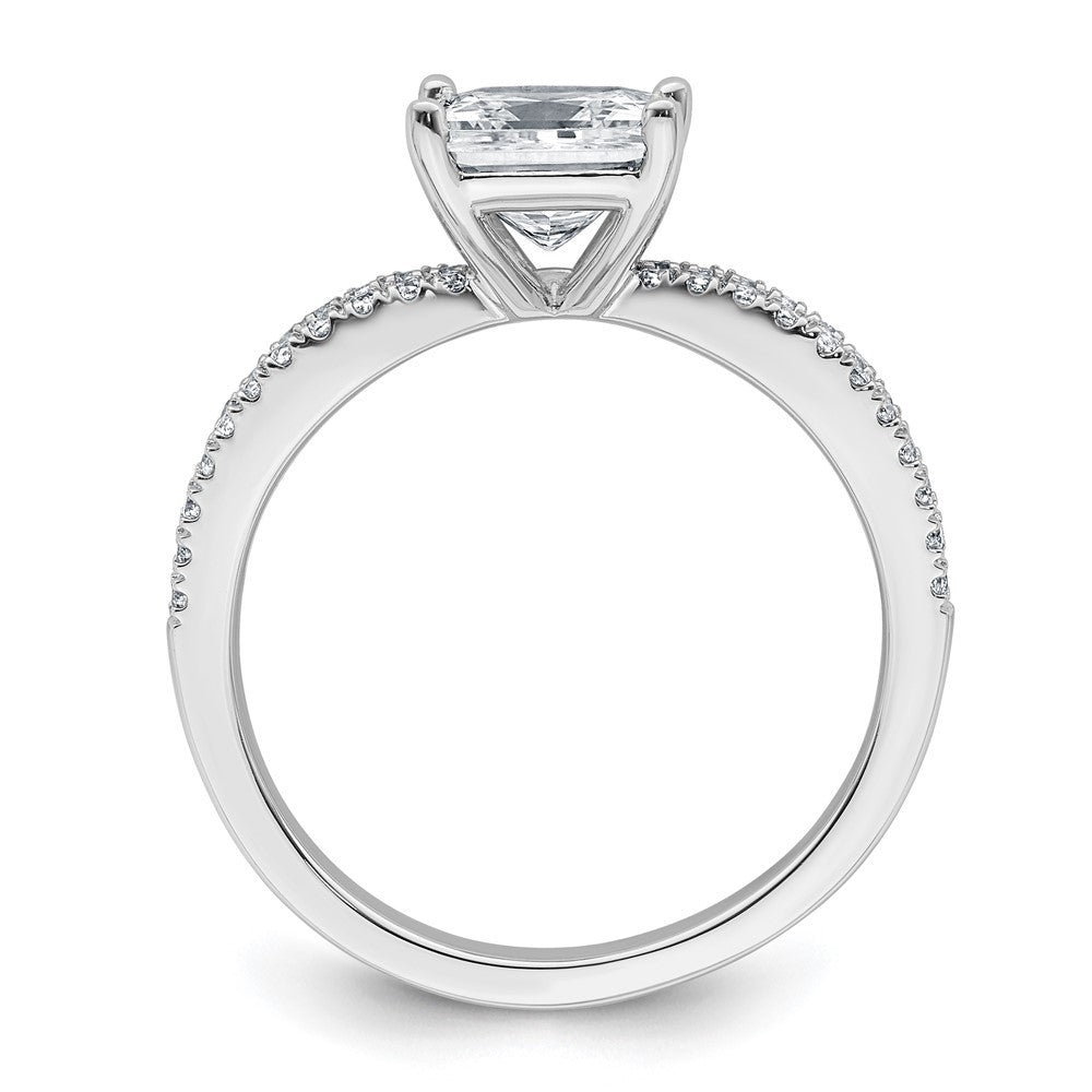14kw 1 3/4 carat Cert Lab Grown Diamond VS+ F+ Princess Complete Eng Ring