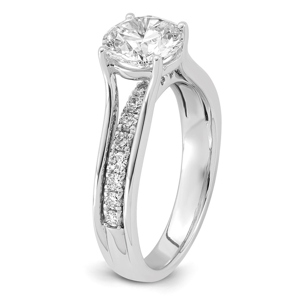 14kw Certified Round Center Lab Grown Diamond VS+ F+ Ring
