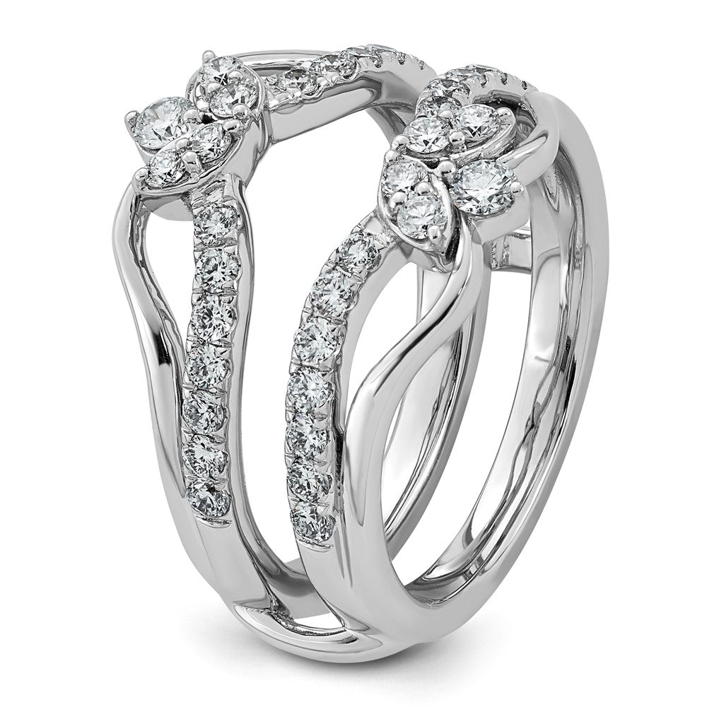 14kw 3/4ct Lab Grown Dia VS+ F+ Complete Ring Guard