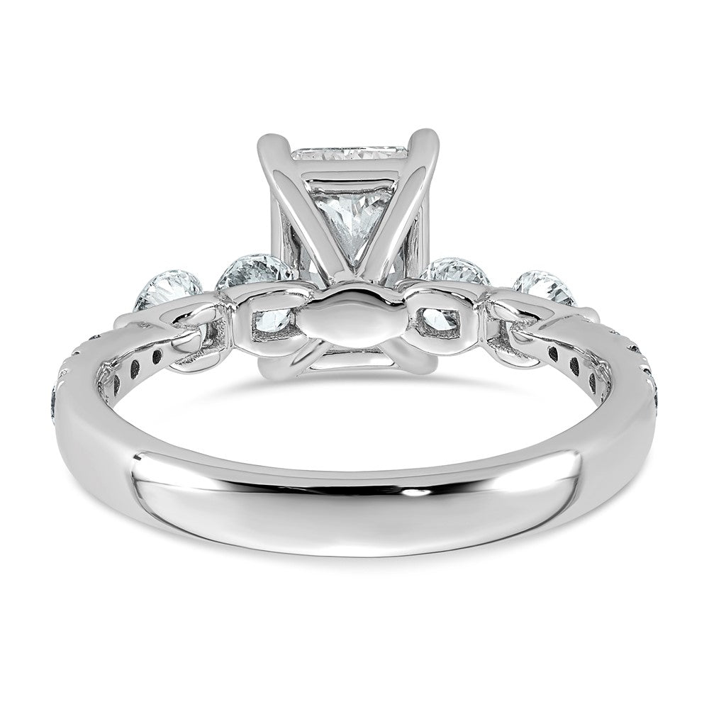 14kw 2 1/6ct Cert. Radiant Ctr Lab Grown Dia VS+ F+ Comp Ring