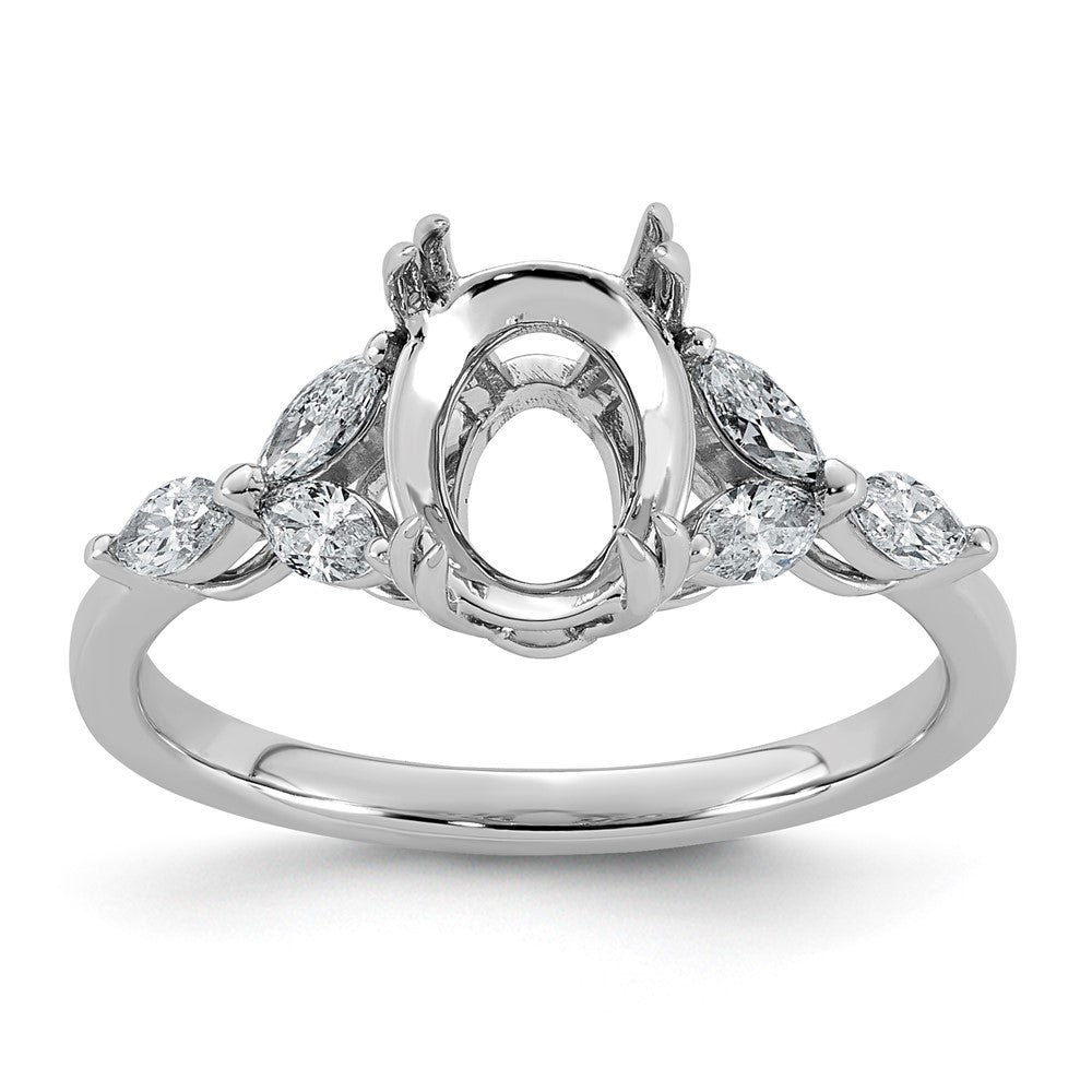 14kw 3/8ct Lab Grown Dia VS+ F+ Semi-mount Ring