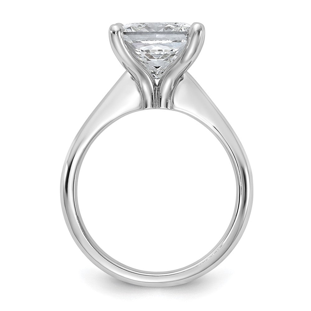 14kw 5ct Cert Lab Grown VS+ F+ Princess 8X Comp Diamond Ring