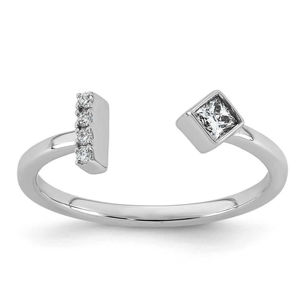 14kw 1/8ct Lab Grown Dia VS+ F+ Comp Fashion Ring