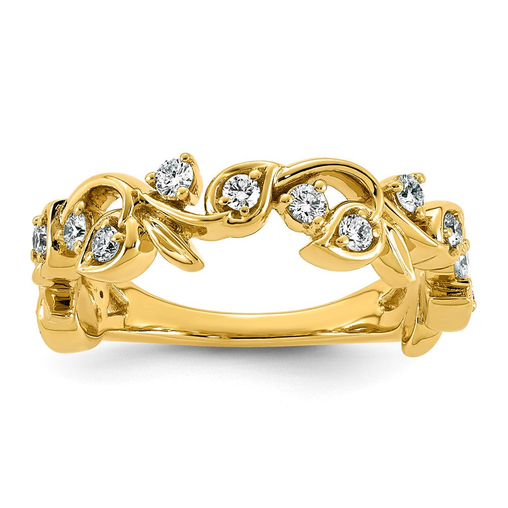 14k 3/8ct Lab Grown Dia VS+ F+ Comp Fashion Ring