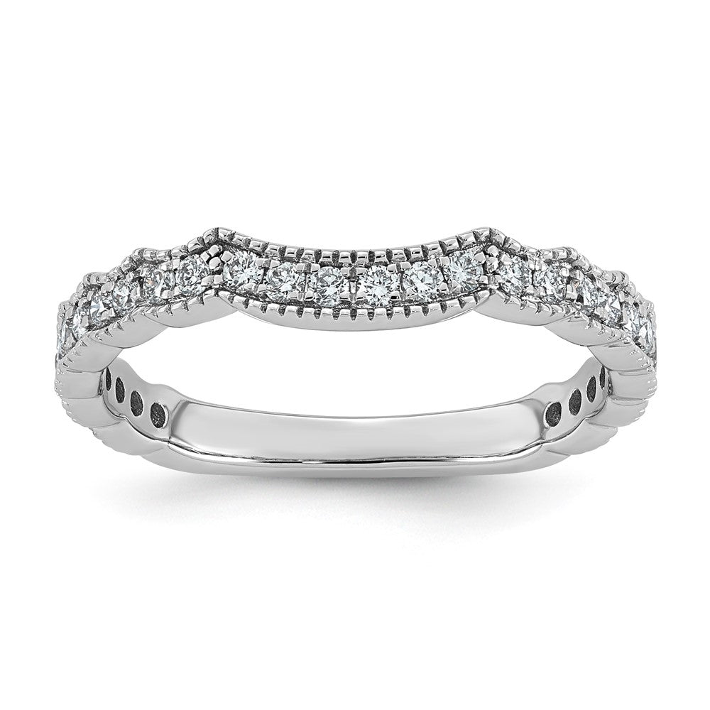 14kw 1/3ct Lab Grown Diamond VS+ F+ Comp Wedding Band