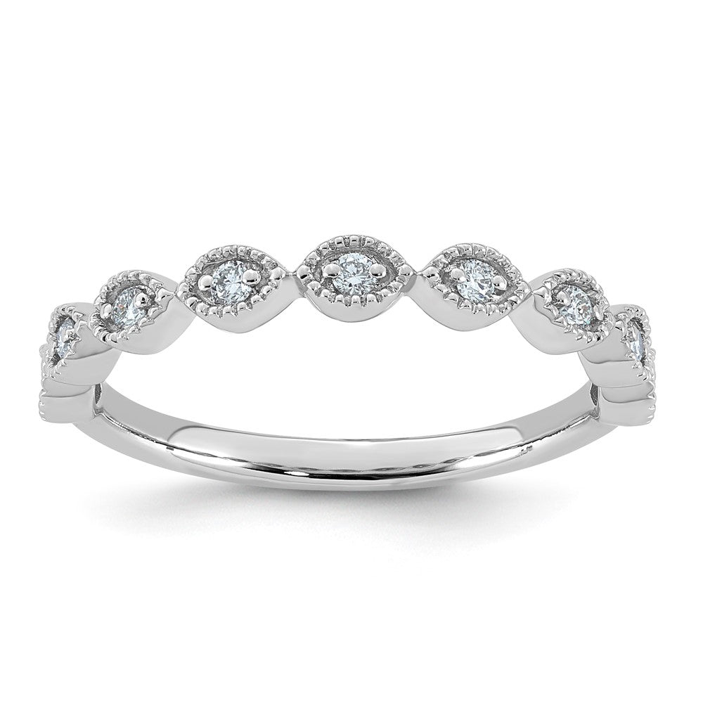 14kw 1/8ct Lab Grown Diamond VS+ F+ Complete Wedding Band