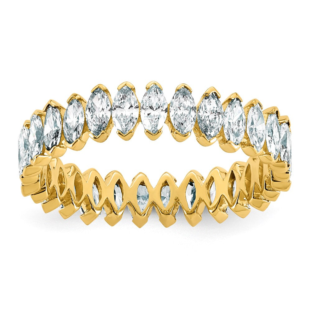 14k Marquise Lab Grown Dia VS+ F+ Eternity Ring