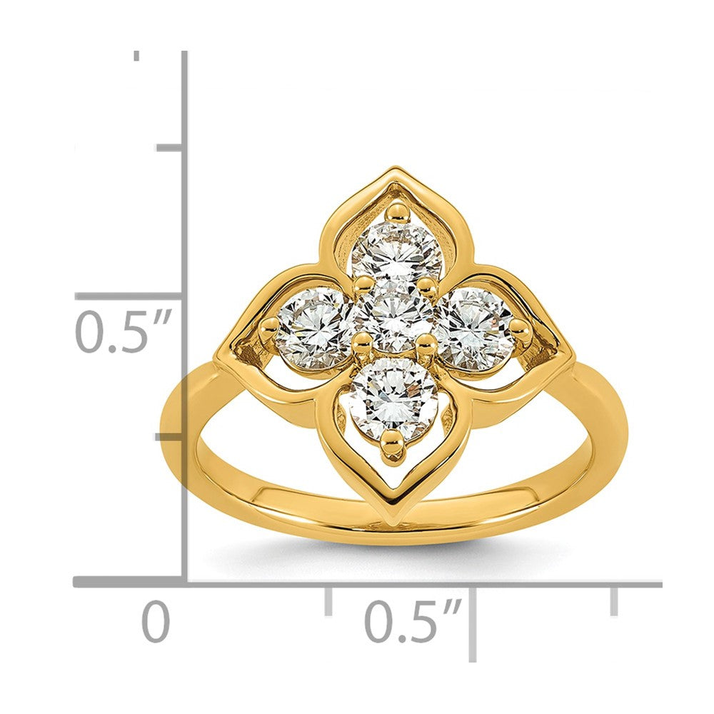 14k Lab Grown Diamond VS+ F+ Fashion Ring