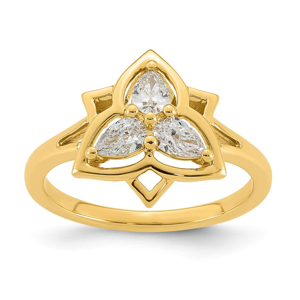 14k Lab Grown Diamond VS+ F+ Fashion Ring