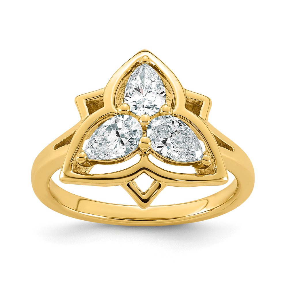 14k Lab Grown Diamond VS+ F+ Fashion Ring