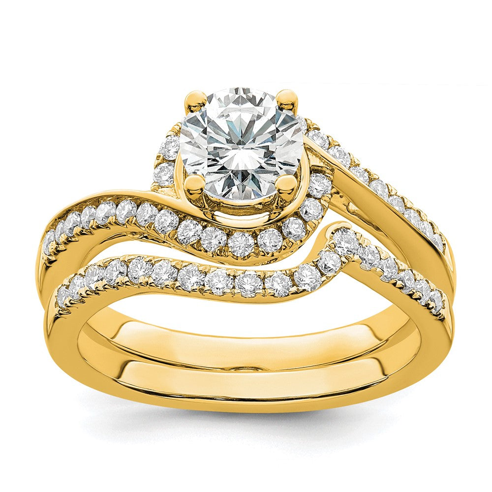 14k 1/3 ct Lab Grown Diamond VS/SI+ G+ Semi Mount Engagement Ring