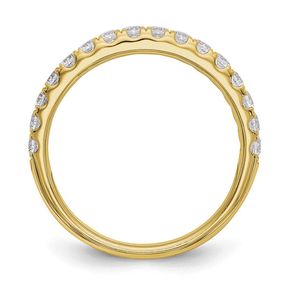 14ky 1/2ct Cert Lab Grown Diamond VS+ F+ Comp Wedding Band