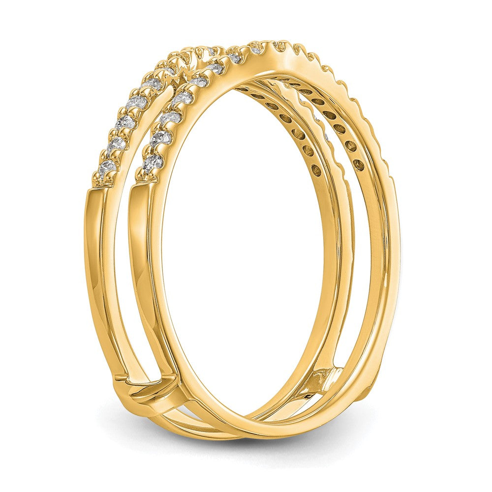 14k 1/4 ct Lab Grown Diamond VS/SI+ G+ Complete Ring Guard