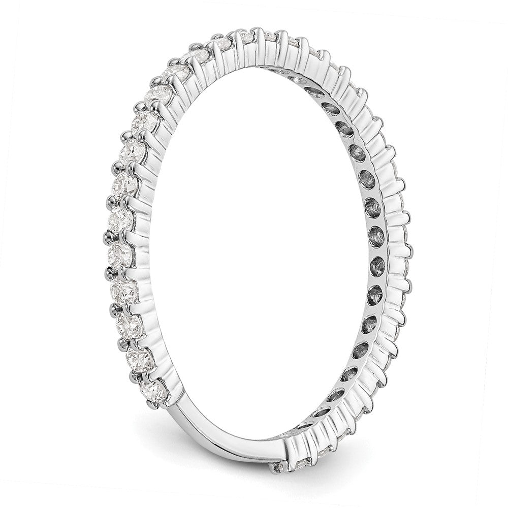 14k White Gold 3/8 ct Lab Grown Diamond VS/SI+ G+ Complete Band