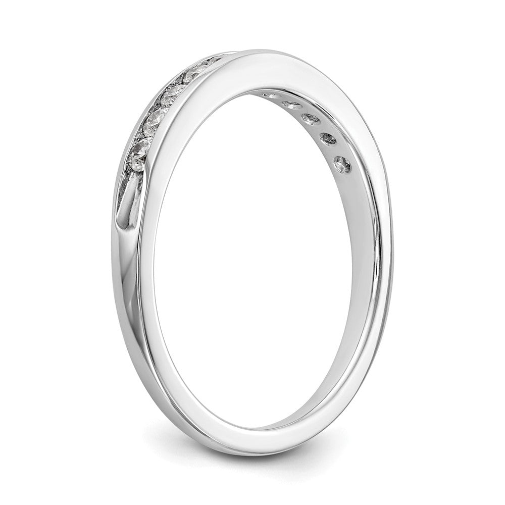 14k White Gold 1/3 ct Lab Grown Diamond VS/SI+ G+ 11 Stone Complete Band