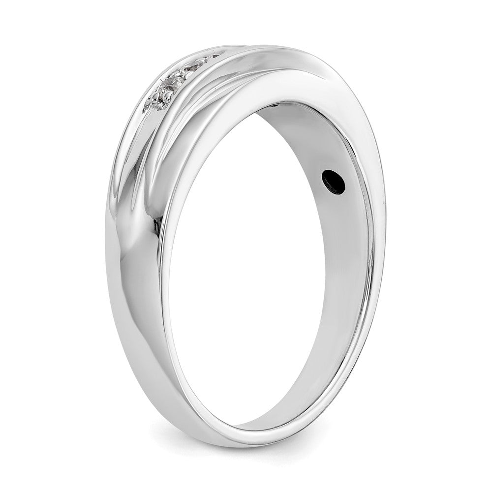 14k White Gold 1/4 ct Lab Grown Diamond VS/SI+ G+ Complete Men's Ring