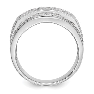 10k White Gold 2 ct Lab Grown Diamond VS/SI+ G+ Men's Ring