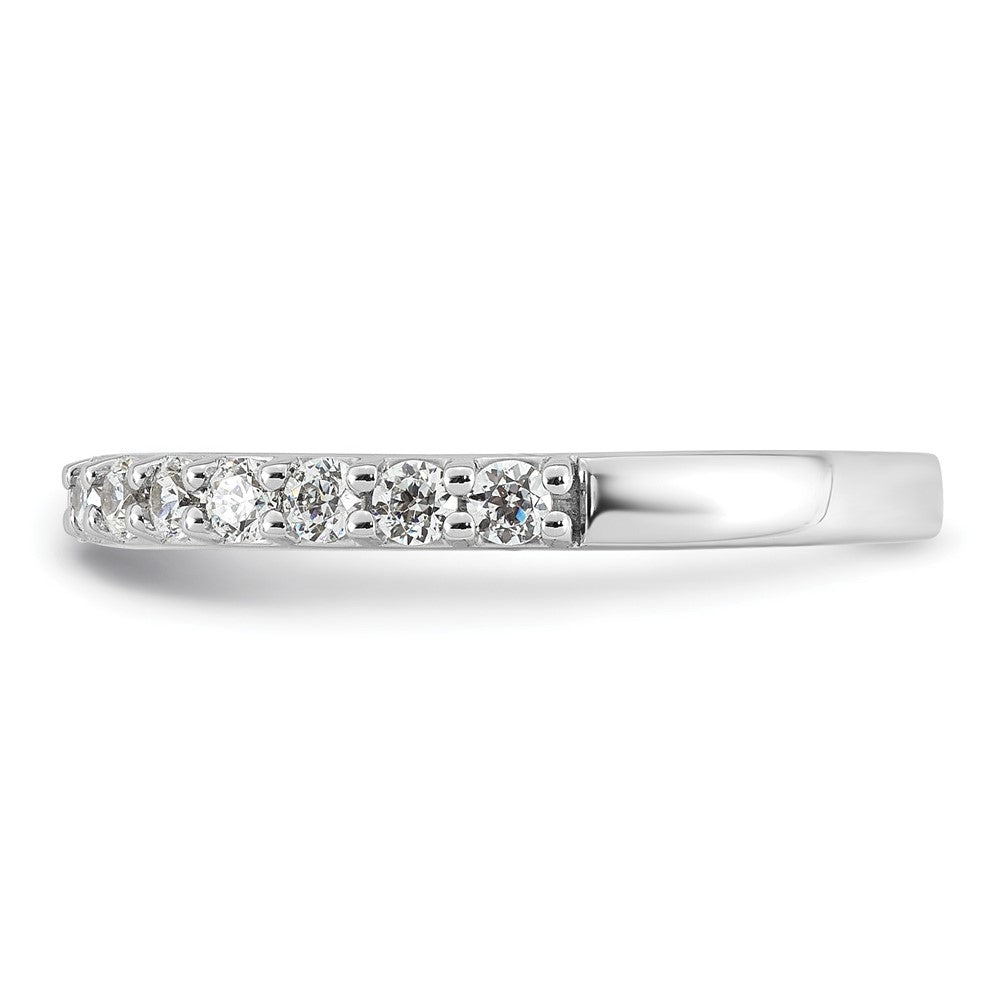 14k White Gold 1/2ct Lab Grown Diamond VS+ F+ Complete 15 Stone Band