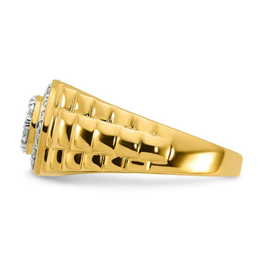10k 1/2 ct Lab Grown Diamond VS/SI+ G+ Complete Men's Ring