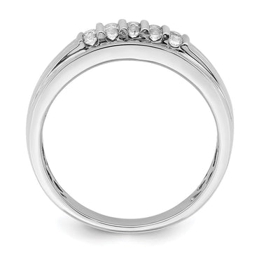 10k White Gold 1/2 ct Lab Grown Diamond VS/SI+ G+ Complete Men's Ring