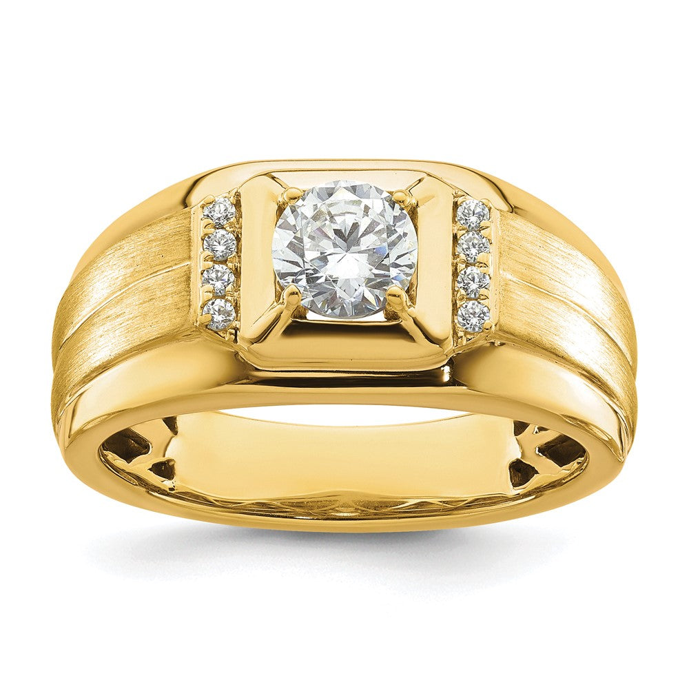 10k 7/8 ct Lab Grown Diamond VS/SI+ G+ Complete Men's Ring
