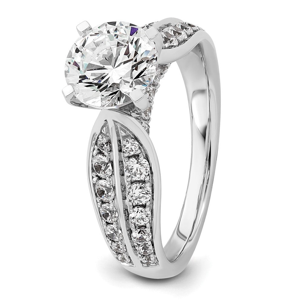 14kw 2 1/8ct Lab Grown DIA VS/SI+ G+ Round Cert. Comp Eng Ring
