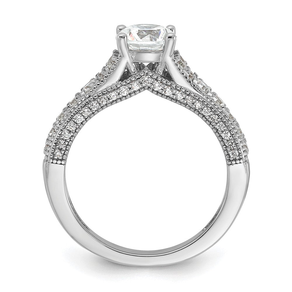 14kw 1 5/8ct Cert Lab Grown Diamond VS+ F+ Round Comp Engagement Ring