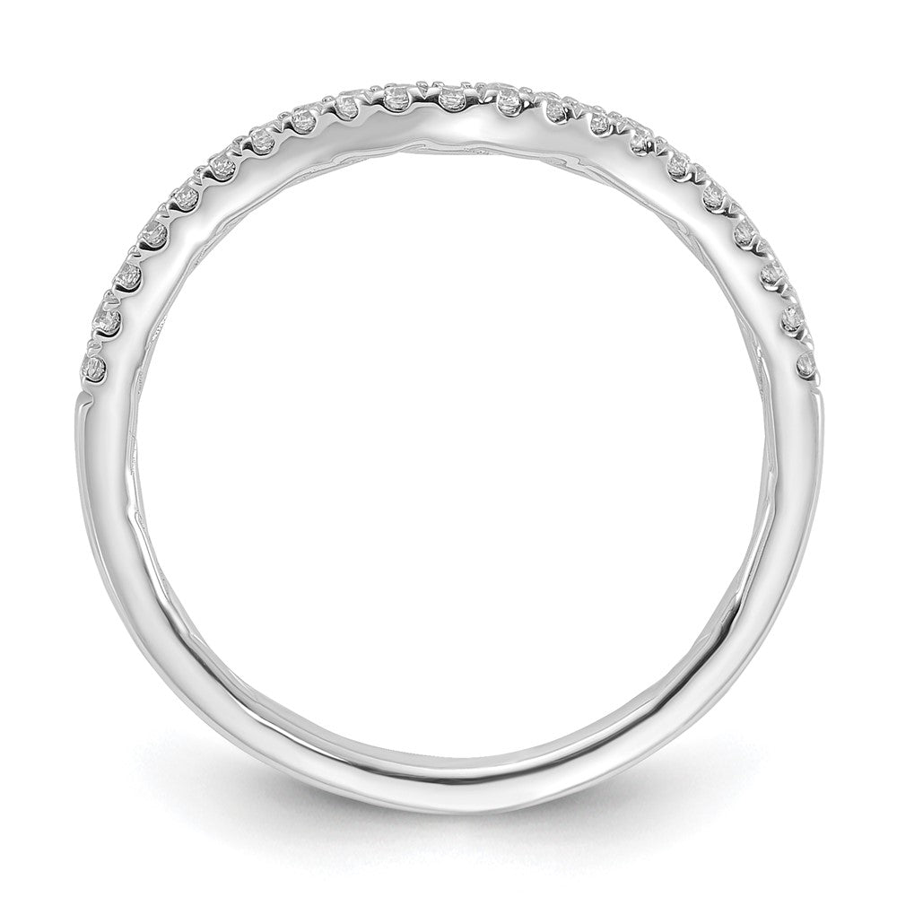 14kw 1/6ct Lab Grown Dia VS/SI+ G+ Comp Contoured Wedding Band