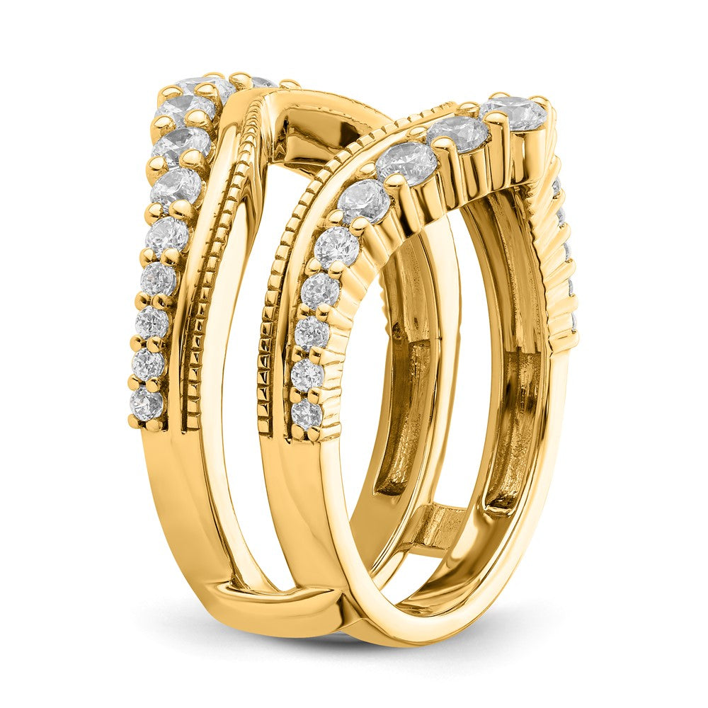 14k 1 1/8ct Lab Grown Diamond VS/SI+ G+ Complete Ring Guard