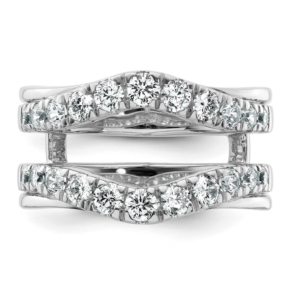 14k White Gold 1 1/5ct Lab Grown Diamond VS/SI+ G+ Complete Ring Guard