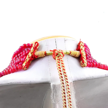 Round Shape 570.00 Cts Earth Mined Enhanced Ruby Beads Necklace NK 30E38 ABC Jewelery