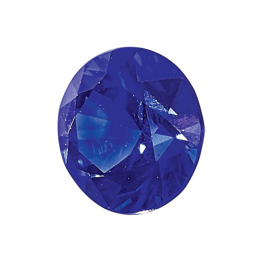 4mm Round Diamond-cut Blue Sapphire AA Quality