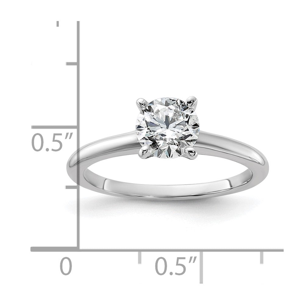14kw 1ct Lab Grown Diamond VS/SI+ G+ Round Comp Solitaire Eng Ring