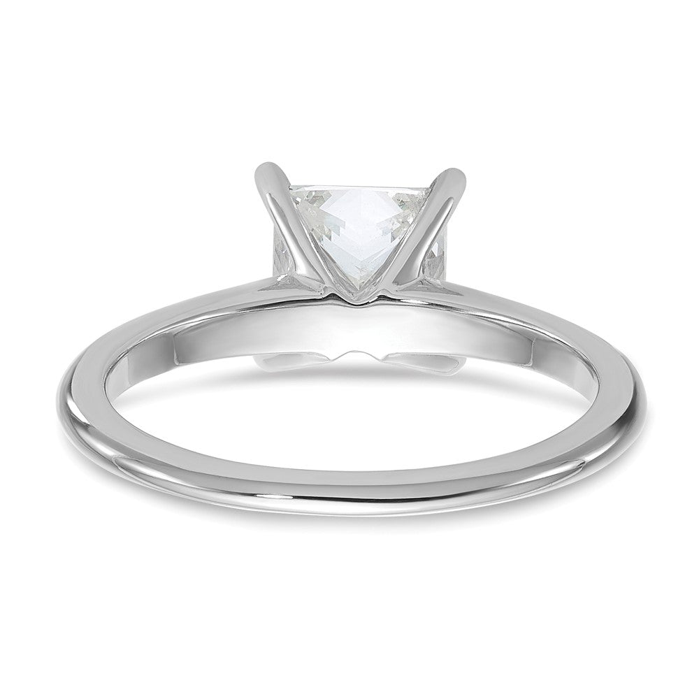 14kw 1 1/2ct Cert Lab Grown Dia VS/SI+ G+ Princess Comp Solitaire Eng Ring