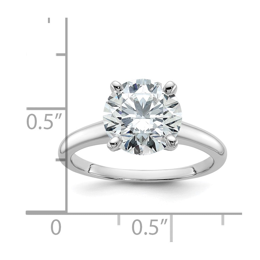 14kw 3ct Cert Lab Grown Diamond VS/SI+ G+ Round Comp Solitaire Eng Ring