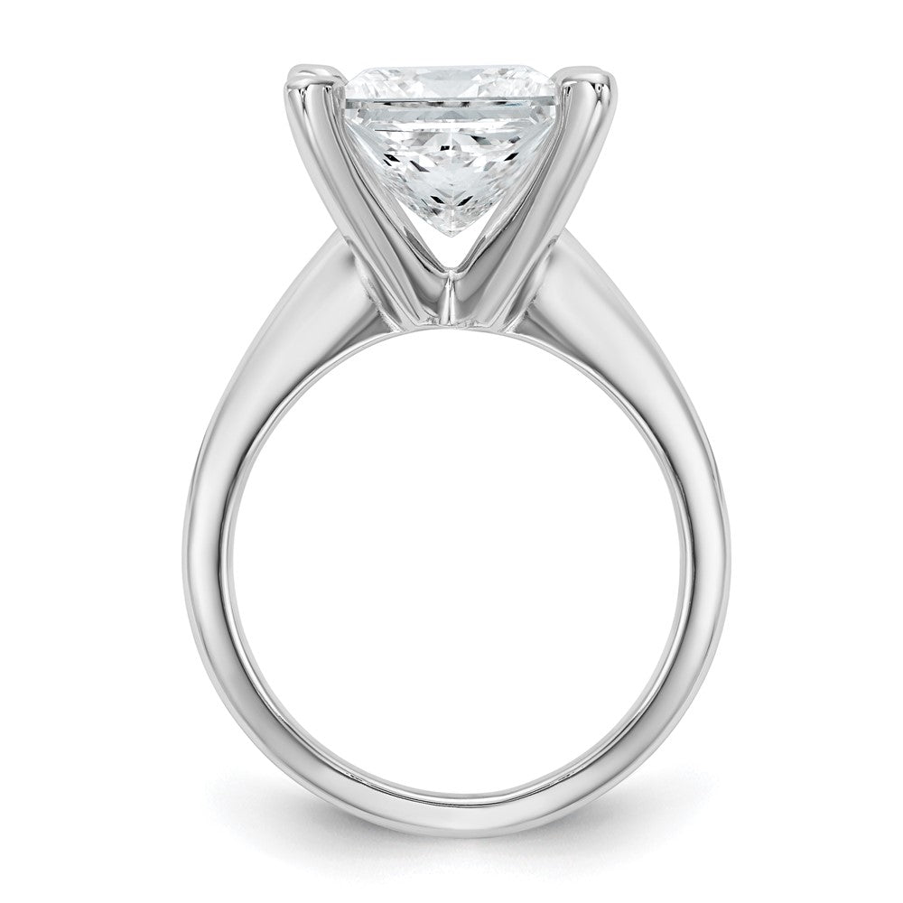 14kw 4ct Cert Lab Grown Diamond VS/SI+ G+ Princess Comp Solitaire Eng Ring