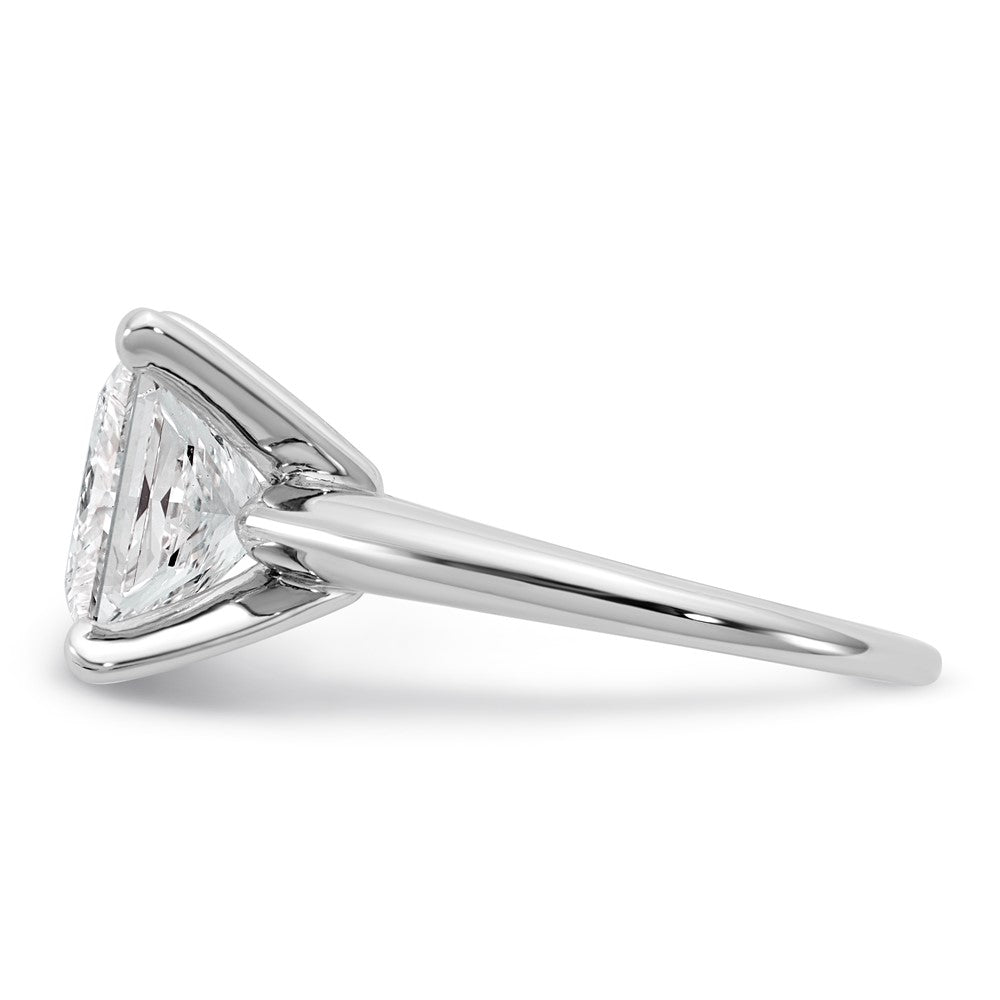 14kw 5ct Cert Lab Grown Diamond VS/SI+ G+ Princess Comp Solitaire Eng Ring