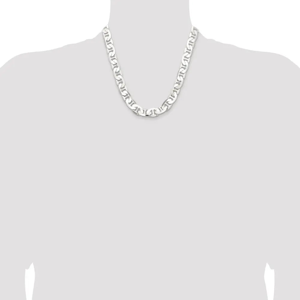 Sterling Silver 11.5mm Flat Anchor Chain