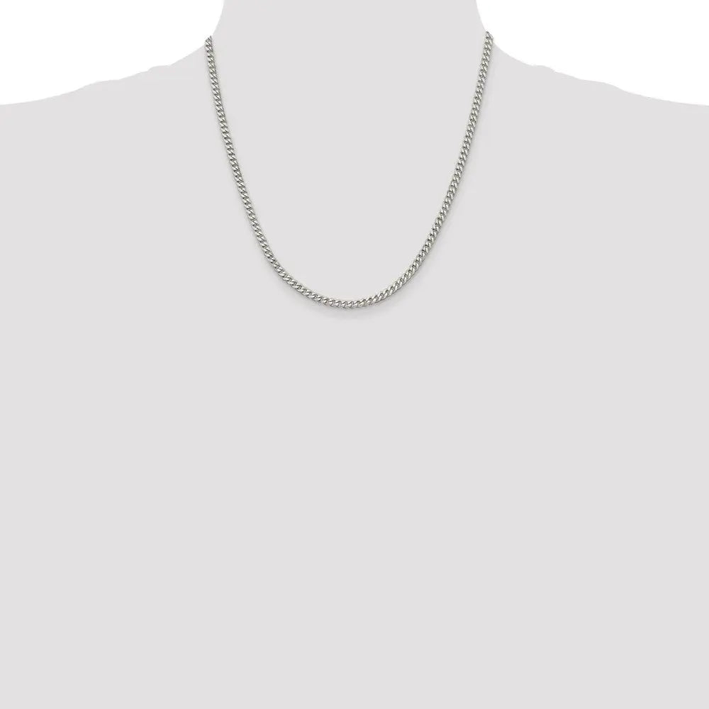 Sterling Silver 3.5mm Curb Chain