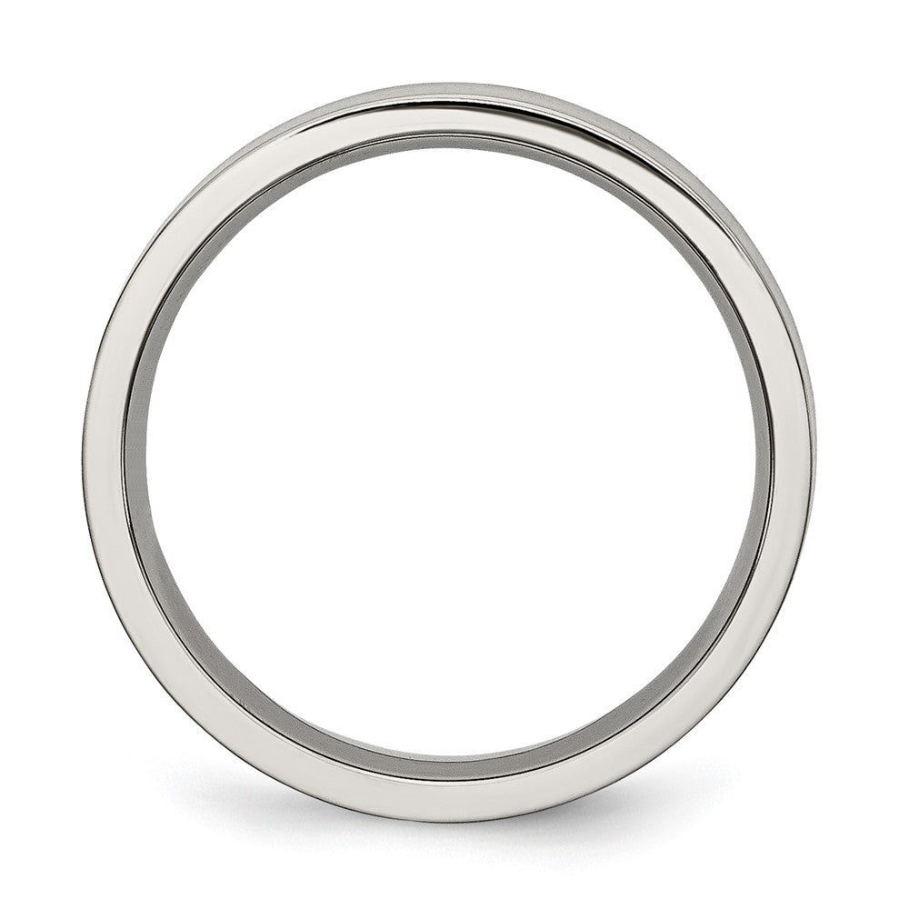 Titanium Brushed 5mm Flat Band