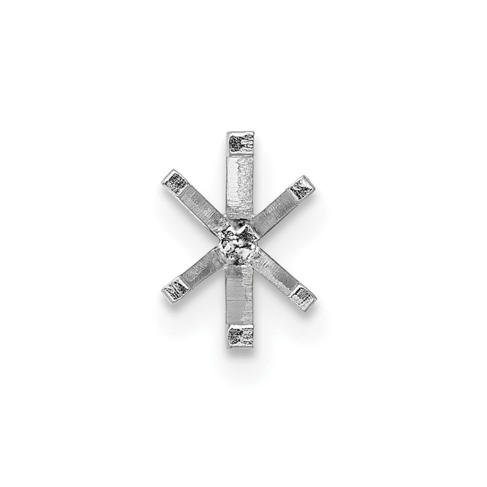 14kw Oval 6-Prong w/ Peg 1.00ct. Setting